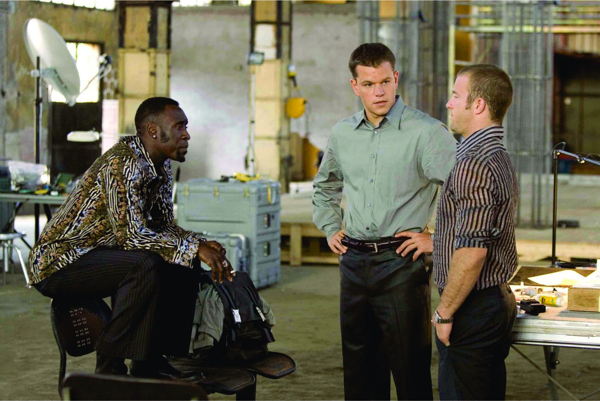Still of Don Cheadle, Matt Damon and Scott Caan in Ocean's Twelve (2004)