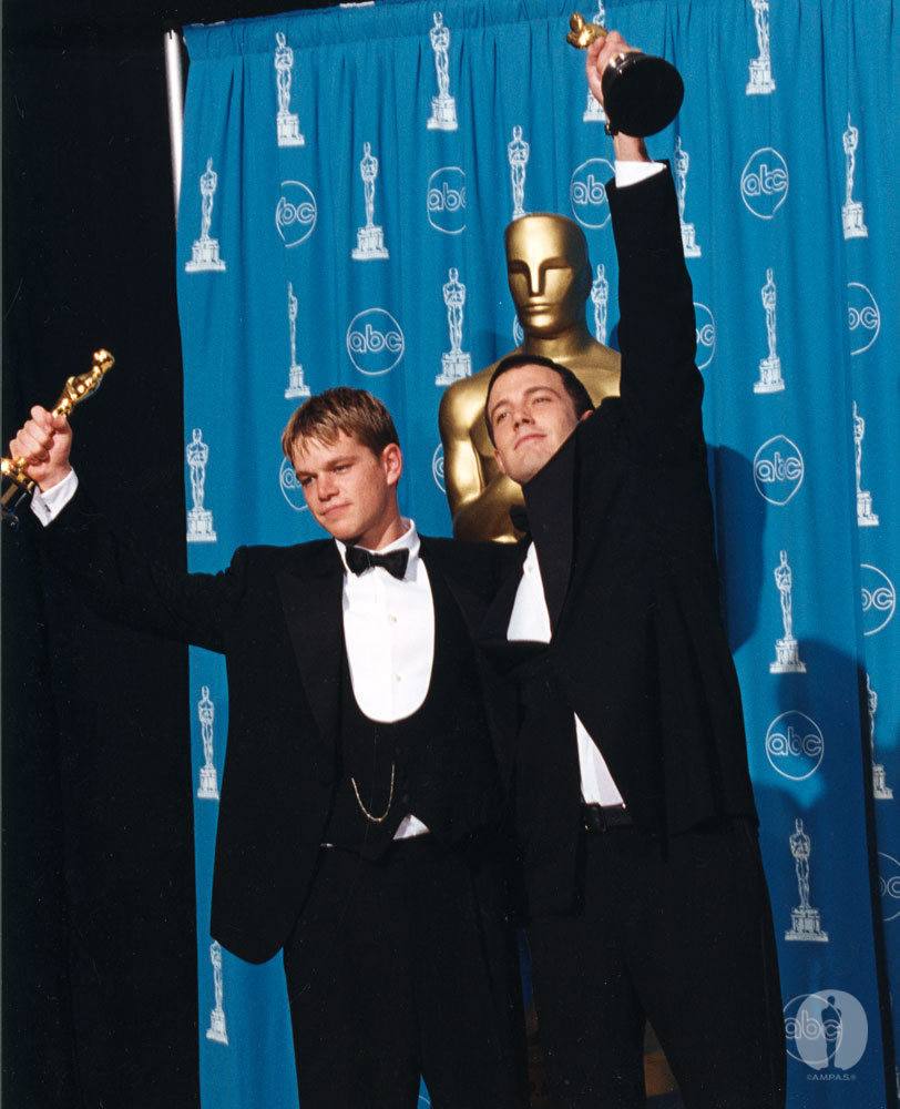 Ben Affleck and Matt Damon at event of The 70th Annual Academy Awards (1998)
