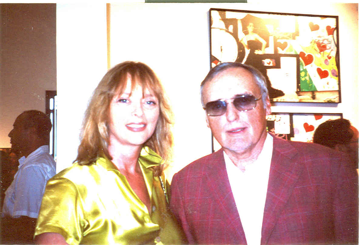 Sybil Danning and Dennis Hopper, Dennis' Art exhibition Santa Monica California