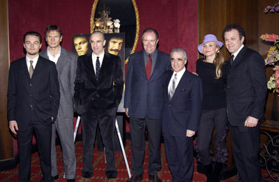 Leonardo DiCaprio, Cameron Diaz, Martin Scorsese, Daniel Day-Lewis, Liam Neeson, John C. Reilly and Jim Broadbent at event of Empire (2002)