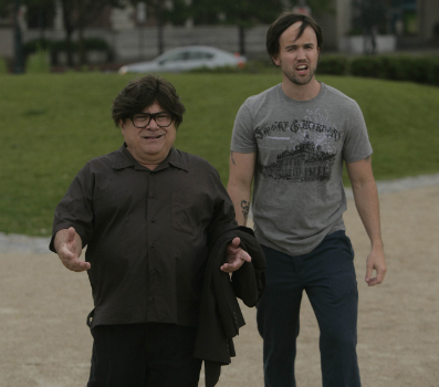 Still of Danny DeVito and Rob McElhenney in It's Always Sunny in Philadelphia (2005)