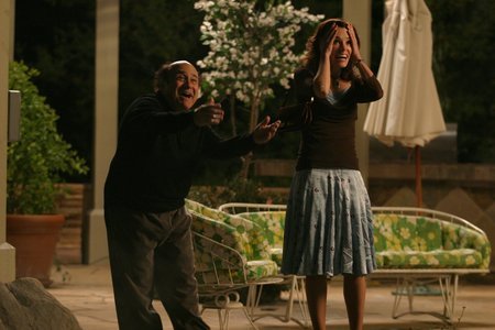 Danny Devito as Wayne and Parker Posey as Pricillia in The Oh in Ohio.