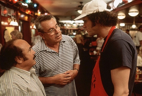 Jim Carrey, Danny DeVito and Milos Forman in Man on the Moon (1999)