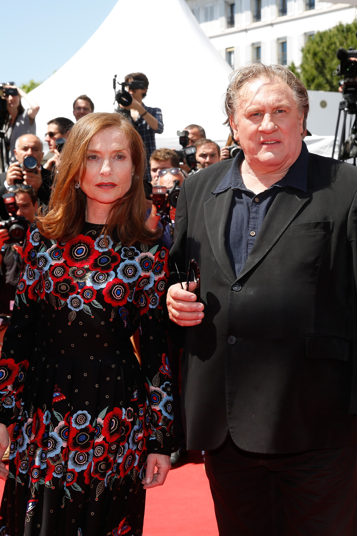 Gérard Depardieu and Isabelle Huppert at event of Valley of Love (2015)