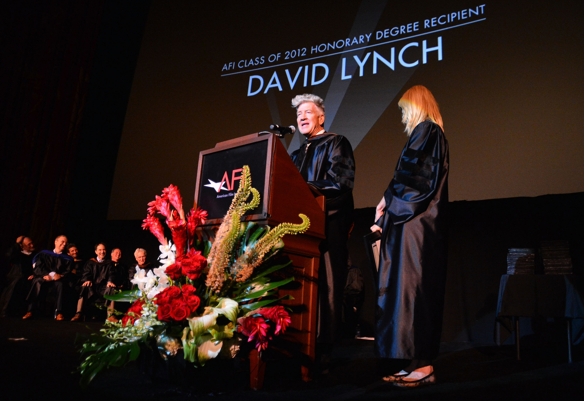 David Lynch and Laura Dern