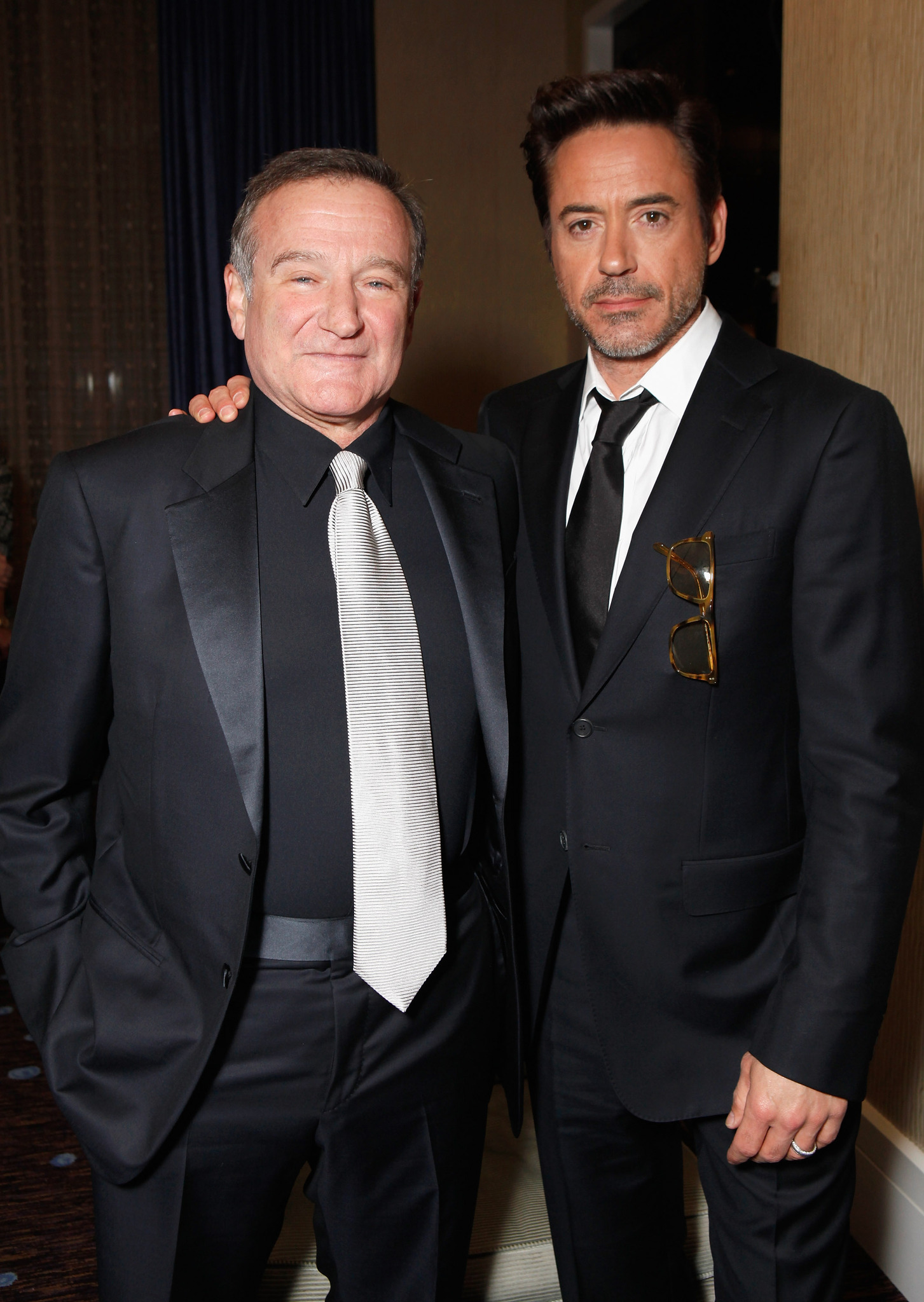 Robin Williams and Robert Downey Jr.