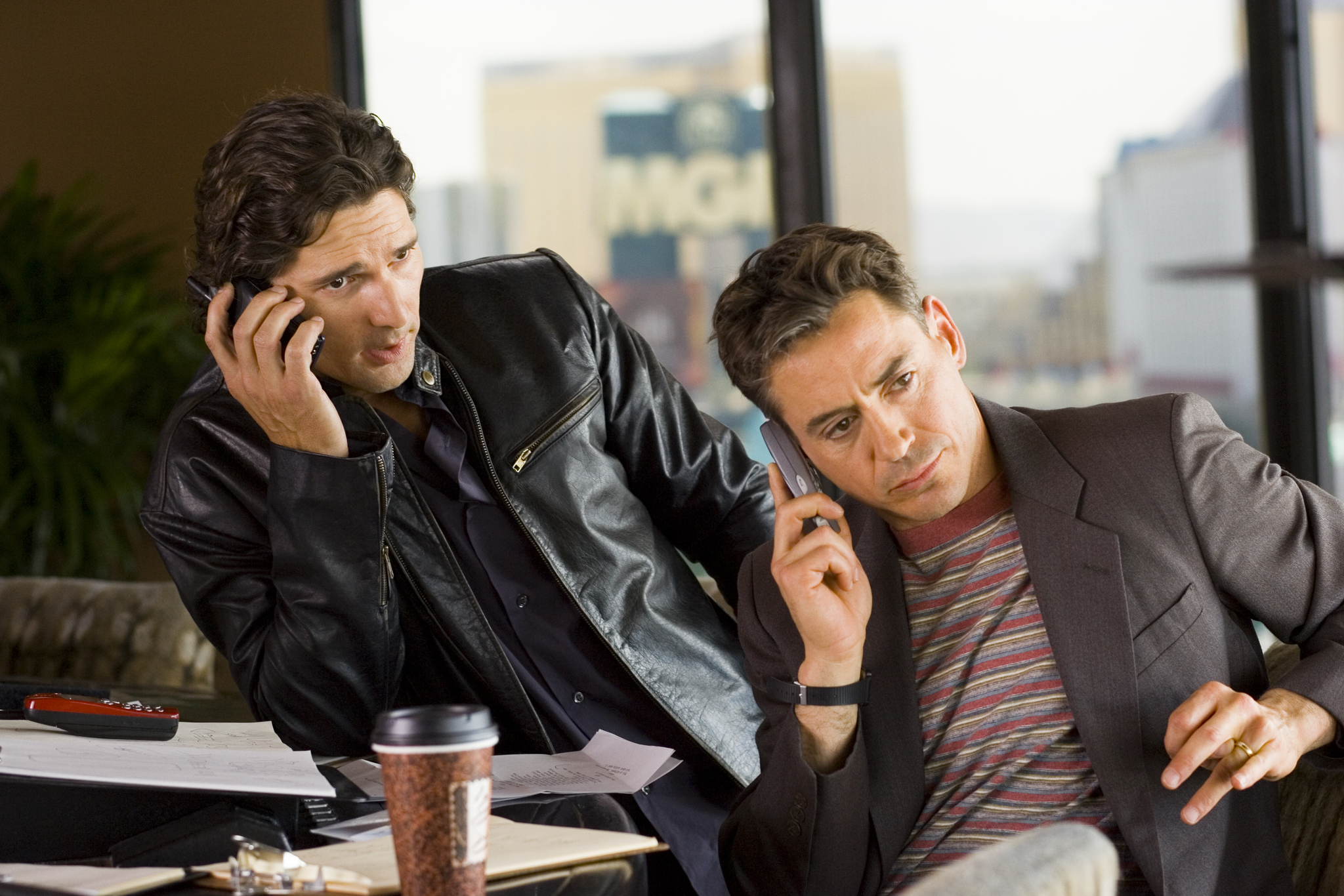 Still of Robert Downey Jr. and Eric Bana in Lucky You (2007)