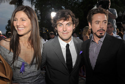Robert Downey Jr., Catherine Keener and Joe Wright at event of The Soloist (2009)