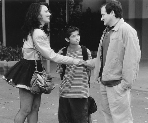 Still of Robin Williams, Fran Drescher and Adam Zolotin in Jack (1996)