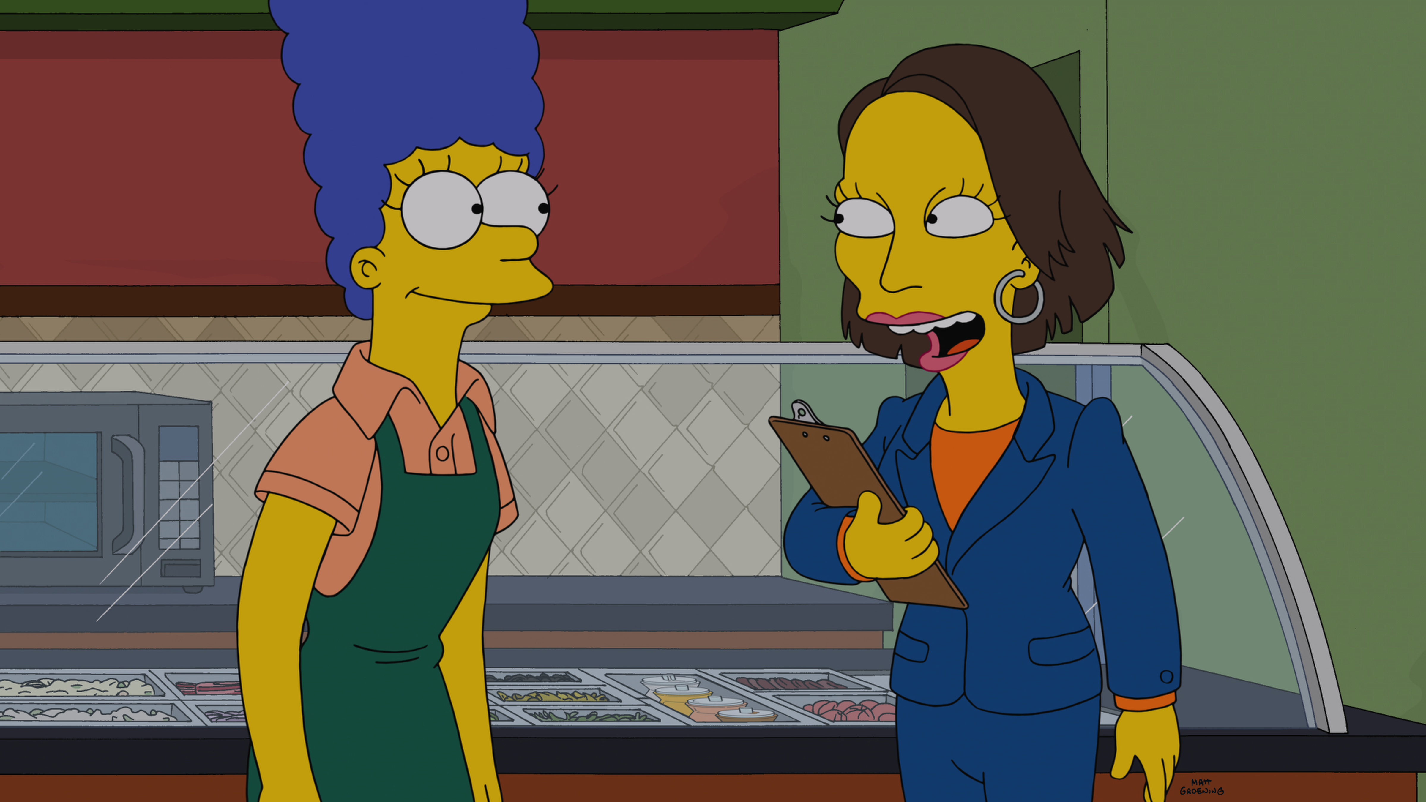 Still of Fran Drescher and Mark Hamill in Simpsonai (1989)