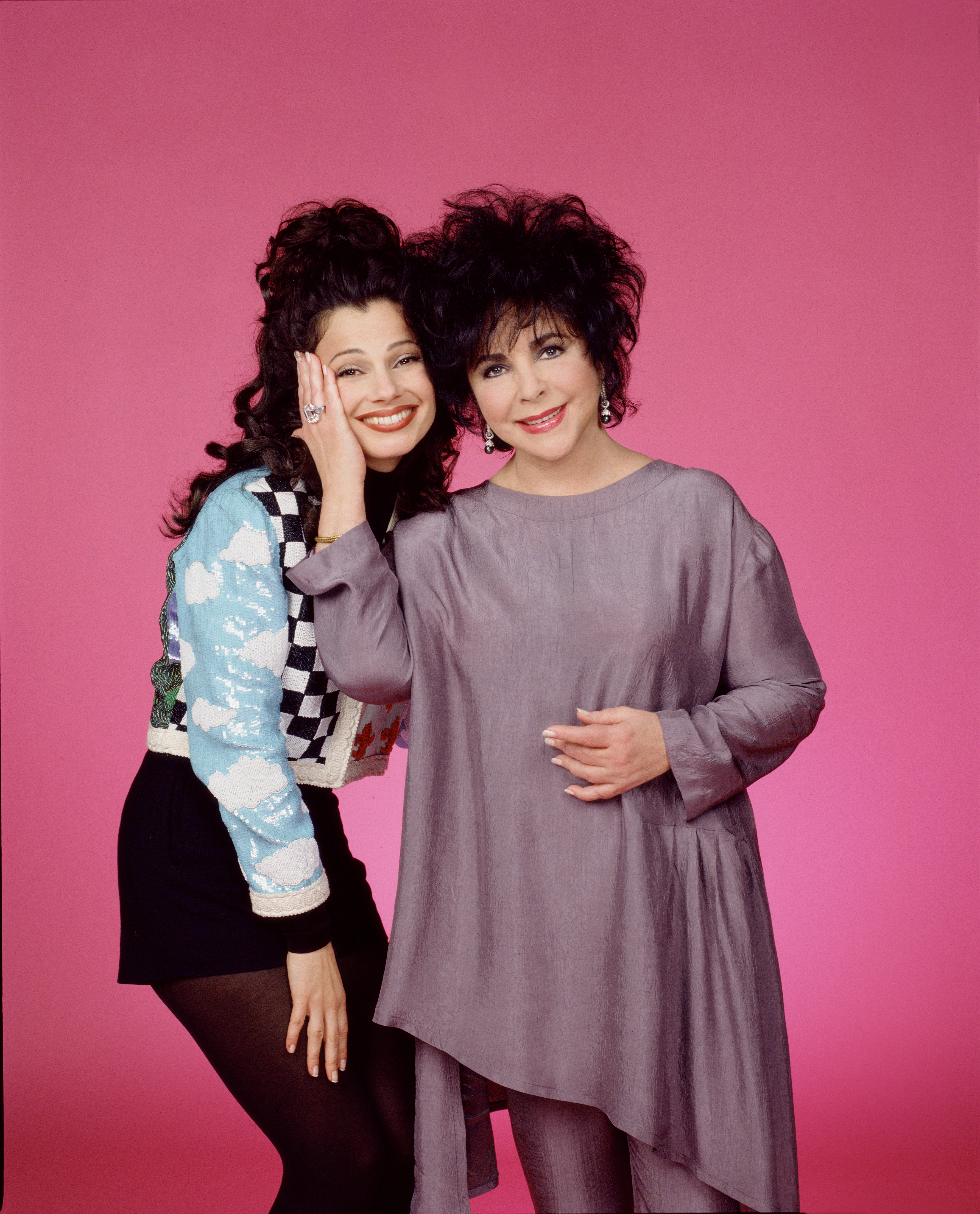 Still of Elizabeth Taylor and Fran Drescher in The Nanny (1993)