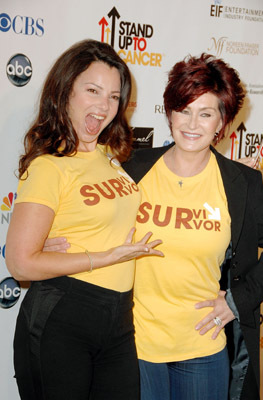 Fran Drescher and Sharon Osbourne at event of Stand Up to Cancer (2008)