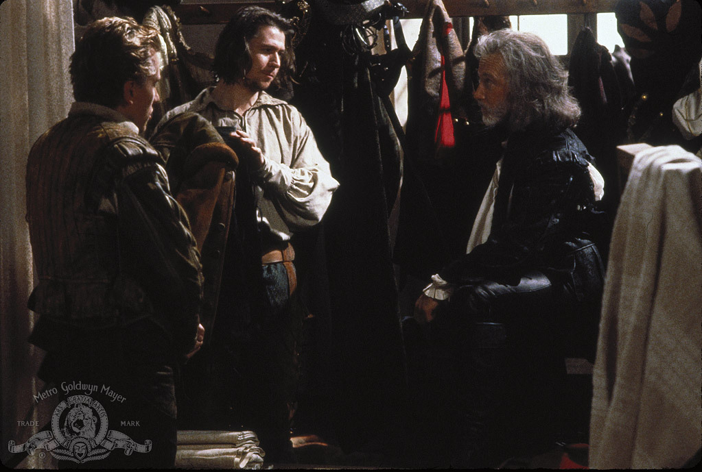Still of Gary Oldman, Richard Dreyfuss and Tim Roth in Rosencrantz & Guildenstern Are Dead (1990)