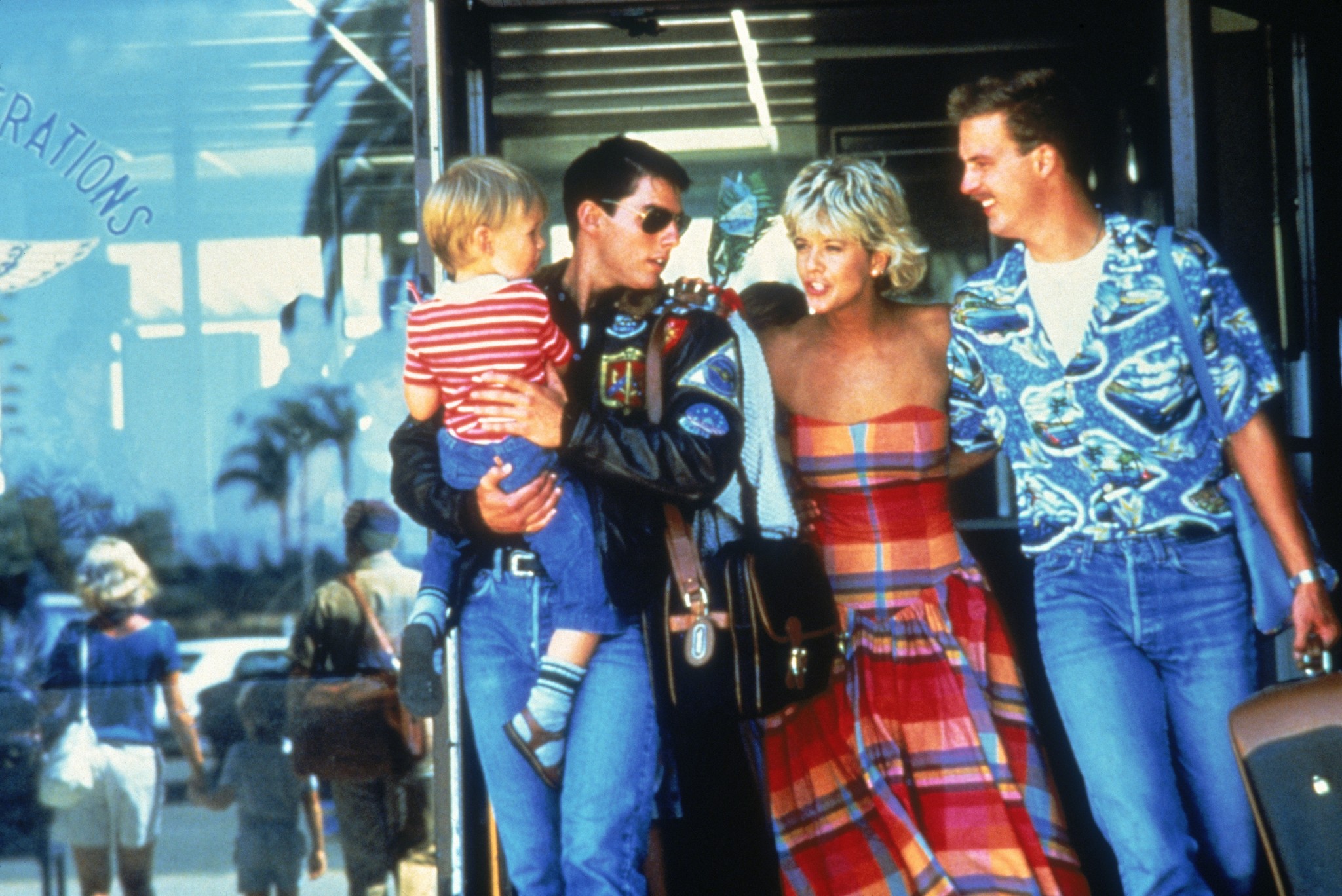 Still of Tom Cruise, Meg Ryan and Anthony Edwards in Top Gun (1986)
