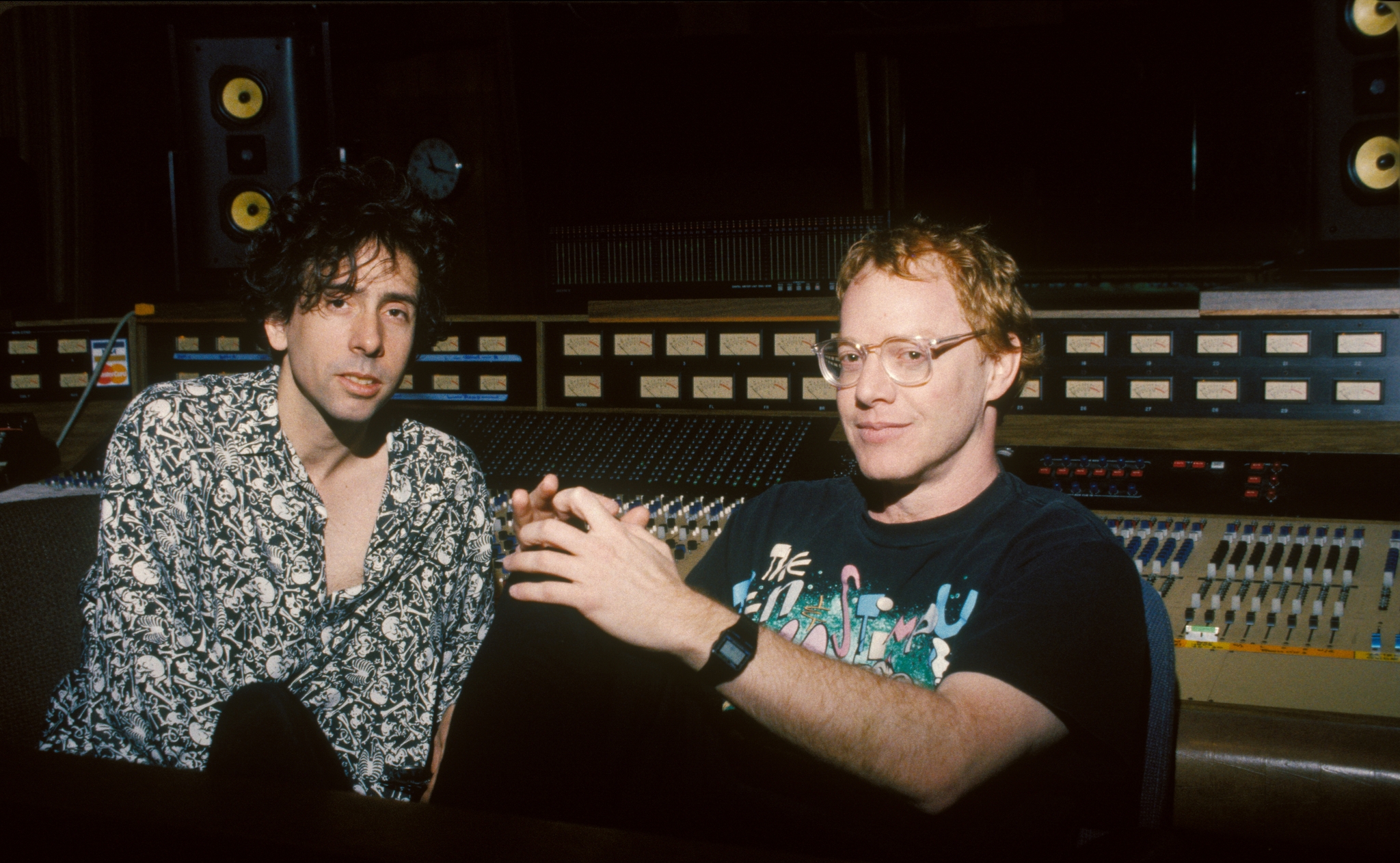 Still of Tim Burton and Danny Elfman in The Nightmare Before Christmas (1993)