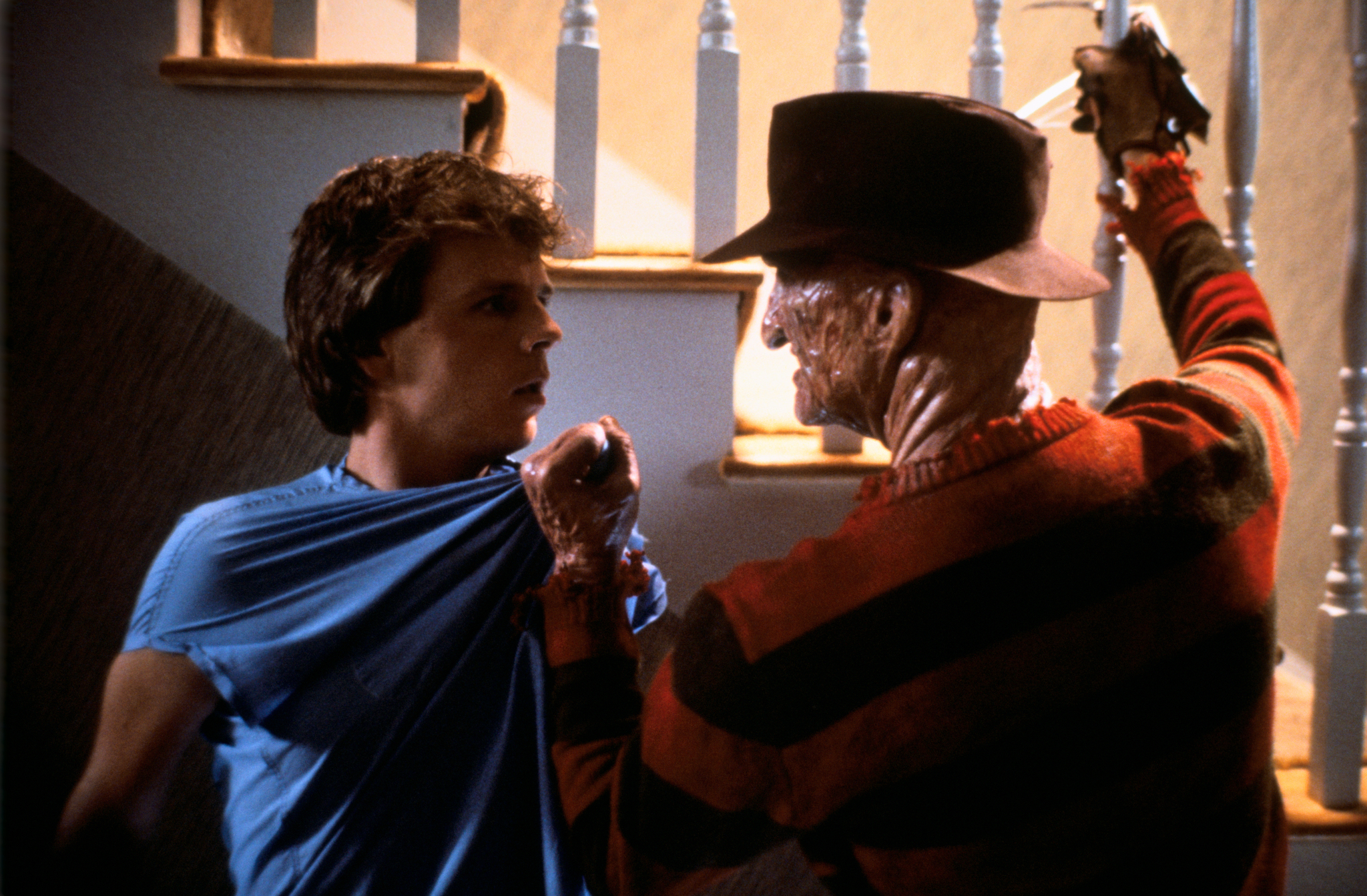 Still of Robert Englund and Mark Patton in A Nightmare on Elm Street Part 2: Freddy's Revenge (1985)