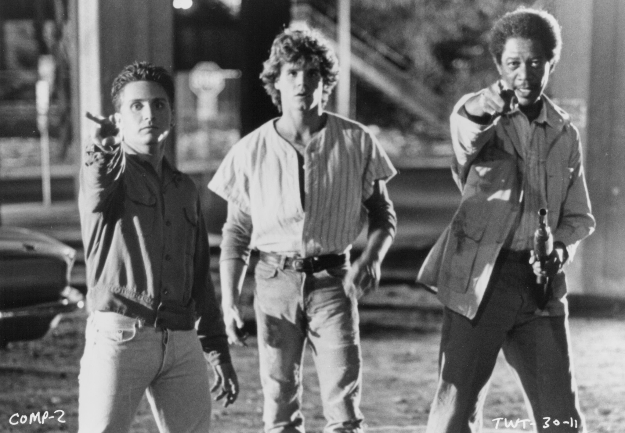 Still of Morgan Freeman, Emilio Estevez and Craig Sheffer in That Was Then... This Is Now (1985)
