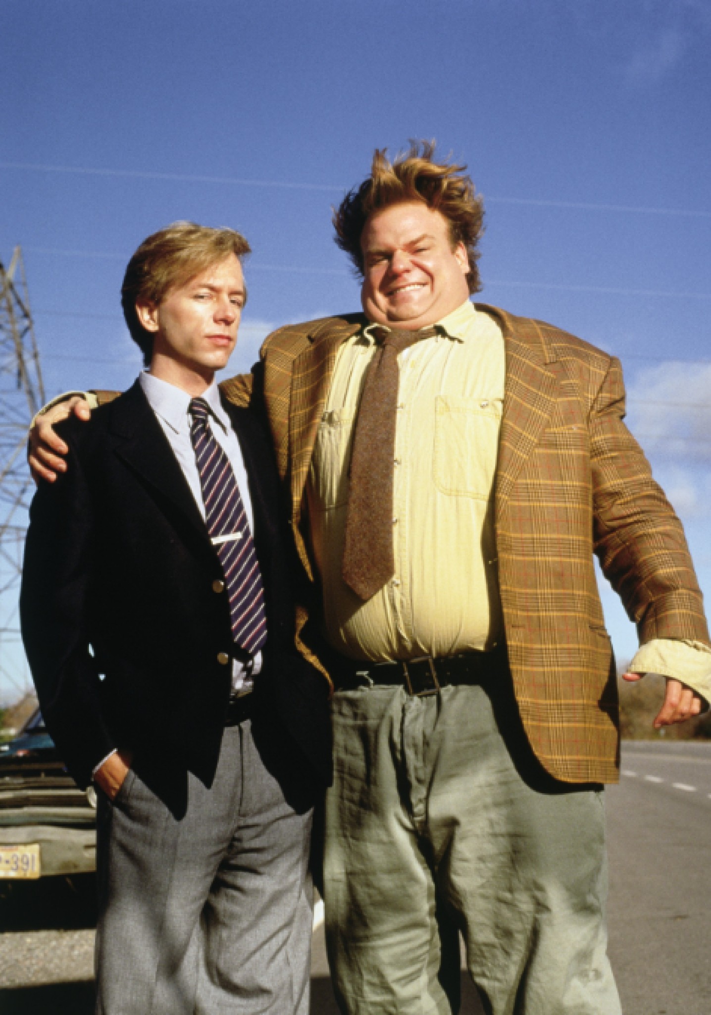 Still of Chris Farley and David Spade in Tommy Boy (1995)