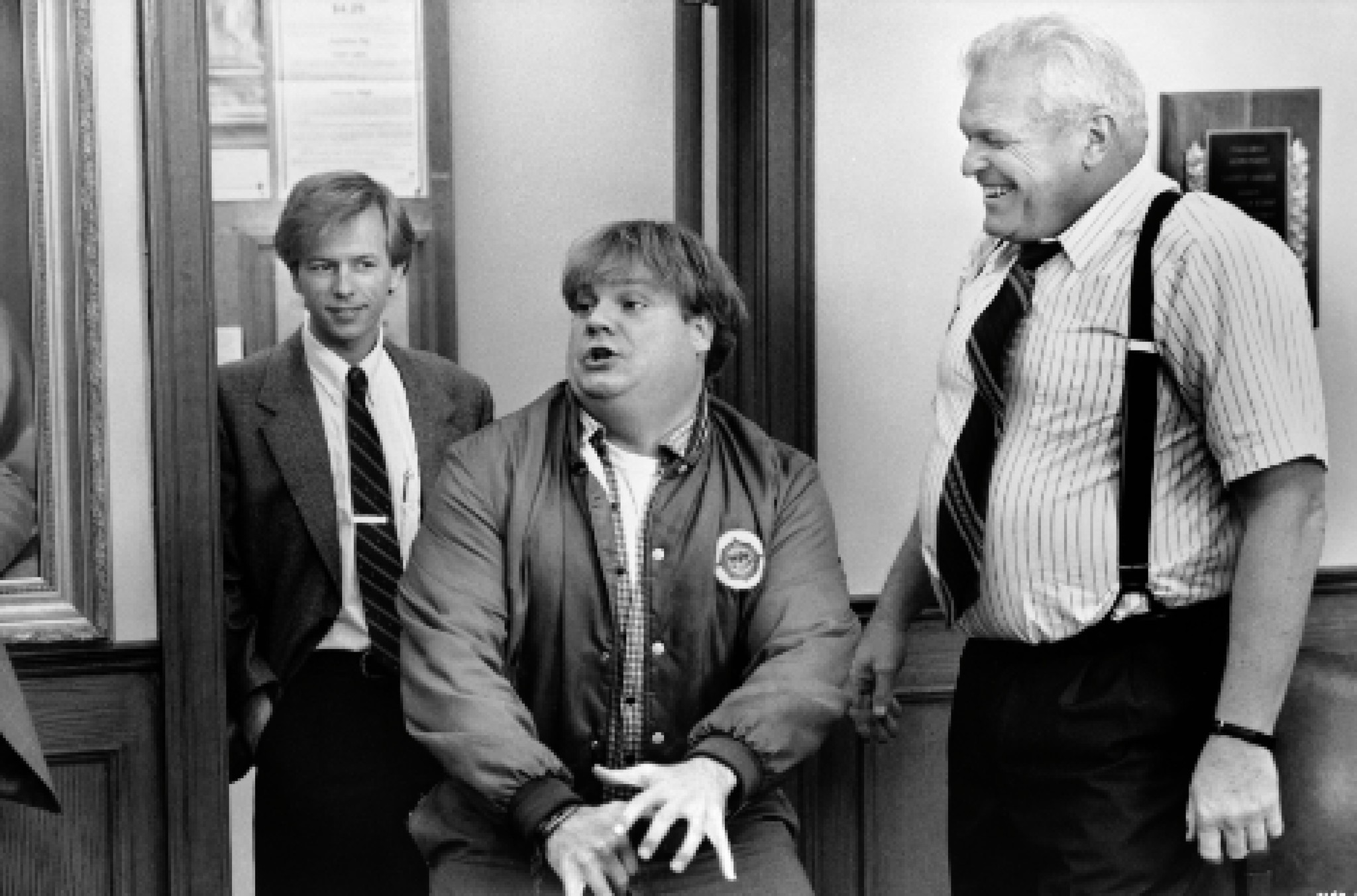 Still of Chris Farley, Brian Dennehy and David Spade in Tommy Boy (1995)