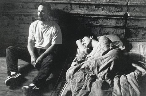 David Fincher and Edward Norton in Kovos klubas (1999)
