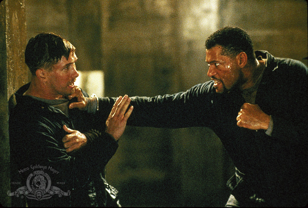 Still of Stephen Baldwin and Laurence Fishburne in Fled (1996)