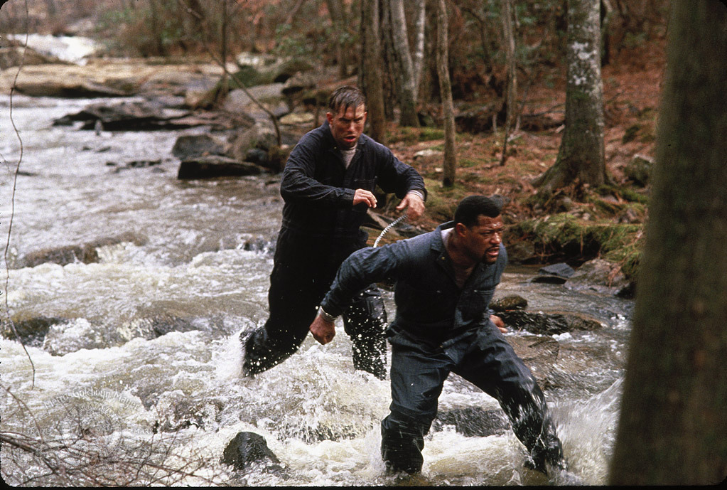 Still of Stephen Baldwin and Laurence Fishburne in Fled (1996)