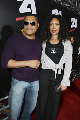 Laurence Fishburne and Gina Torres at event of 21 (2008)