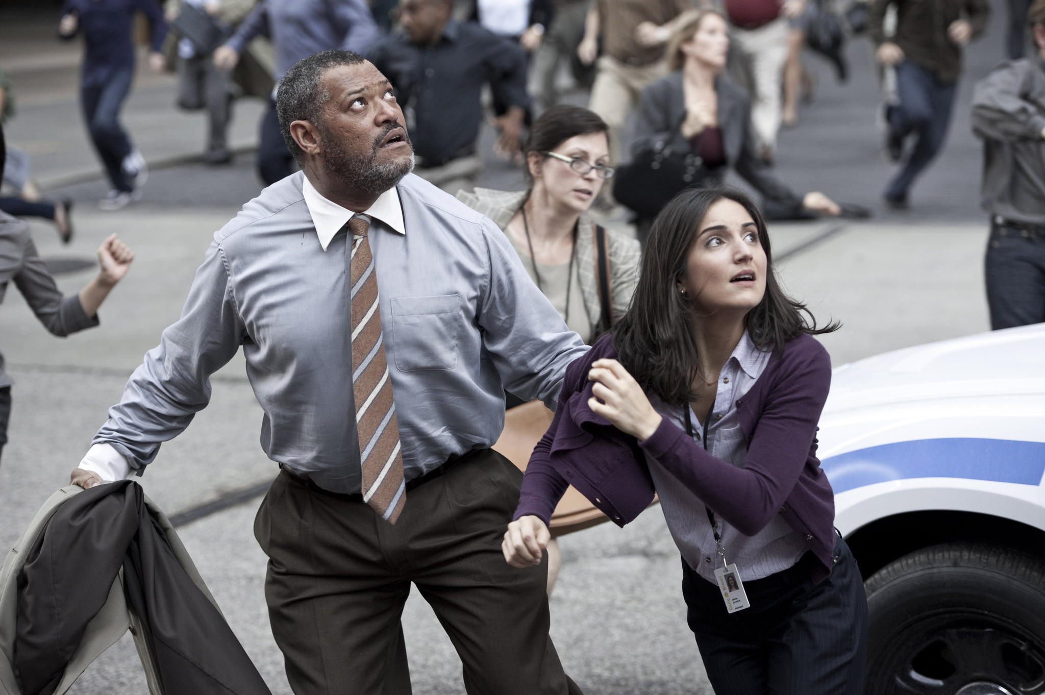 Still of Laurence Fishburne and Rebecca Buller in Zmogus is plieno (2013)
