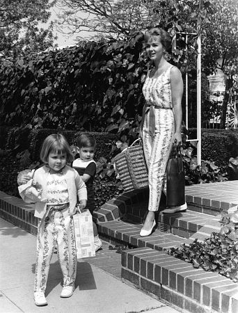 Debbie Reynolds with son Todd and daughter Carrie