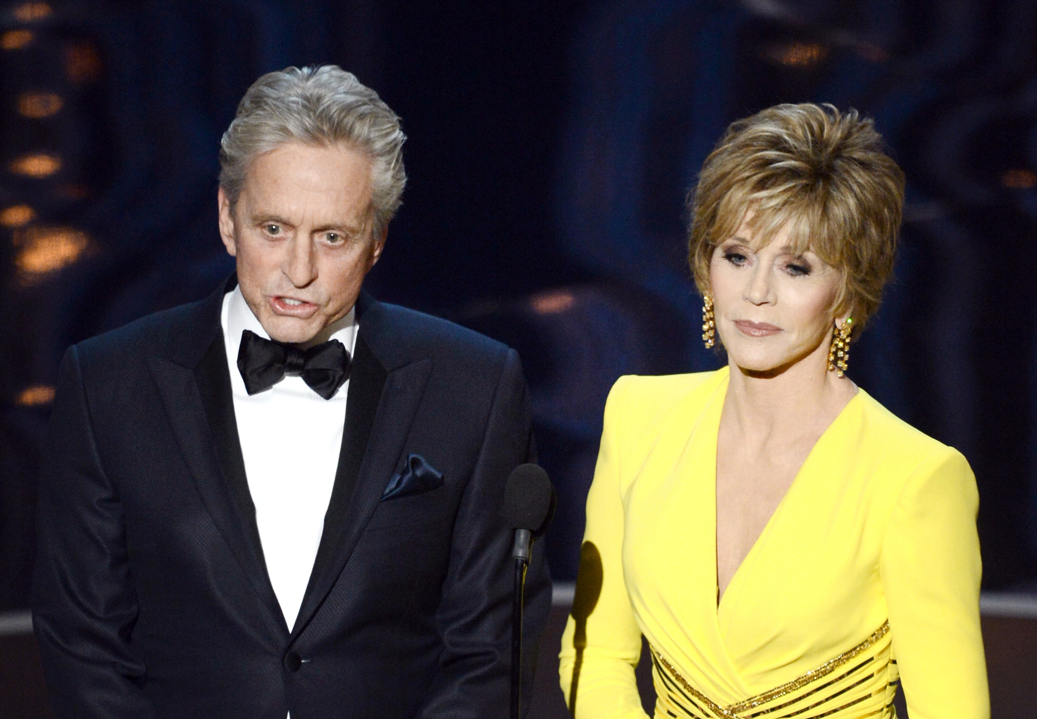 Michael Douglas and Jane Fonda