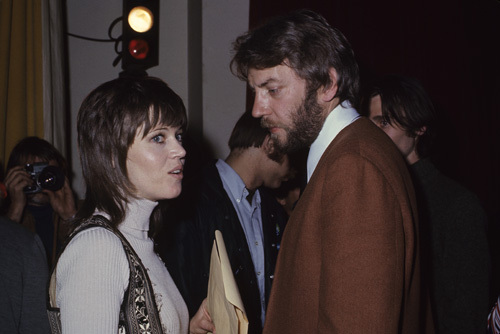 Jane Fonda and Donald Sutherland
