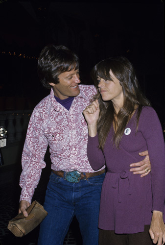 Jane Fonda and brother Peter circa 1970