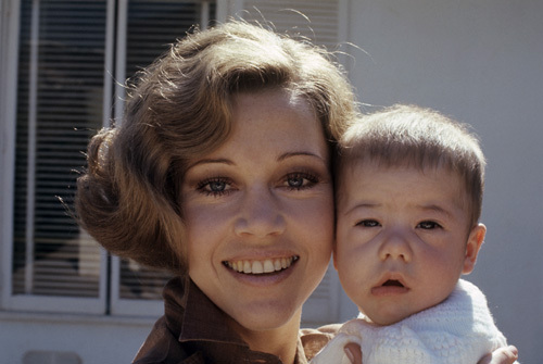 Jane Fonda at home with her daughter Vanessa
