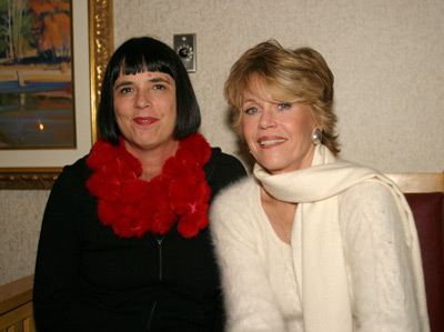 Jane Fonda and Eve Ensler at event of World VDAY (2003)