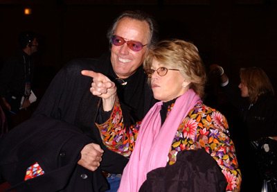 Jane Fonda and Peter Fonda at event of The Maldonado Miracle (2003)