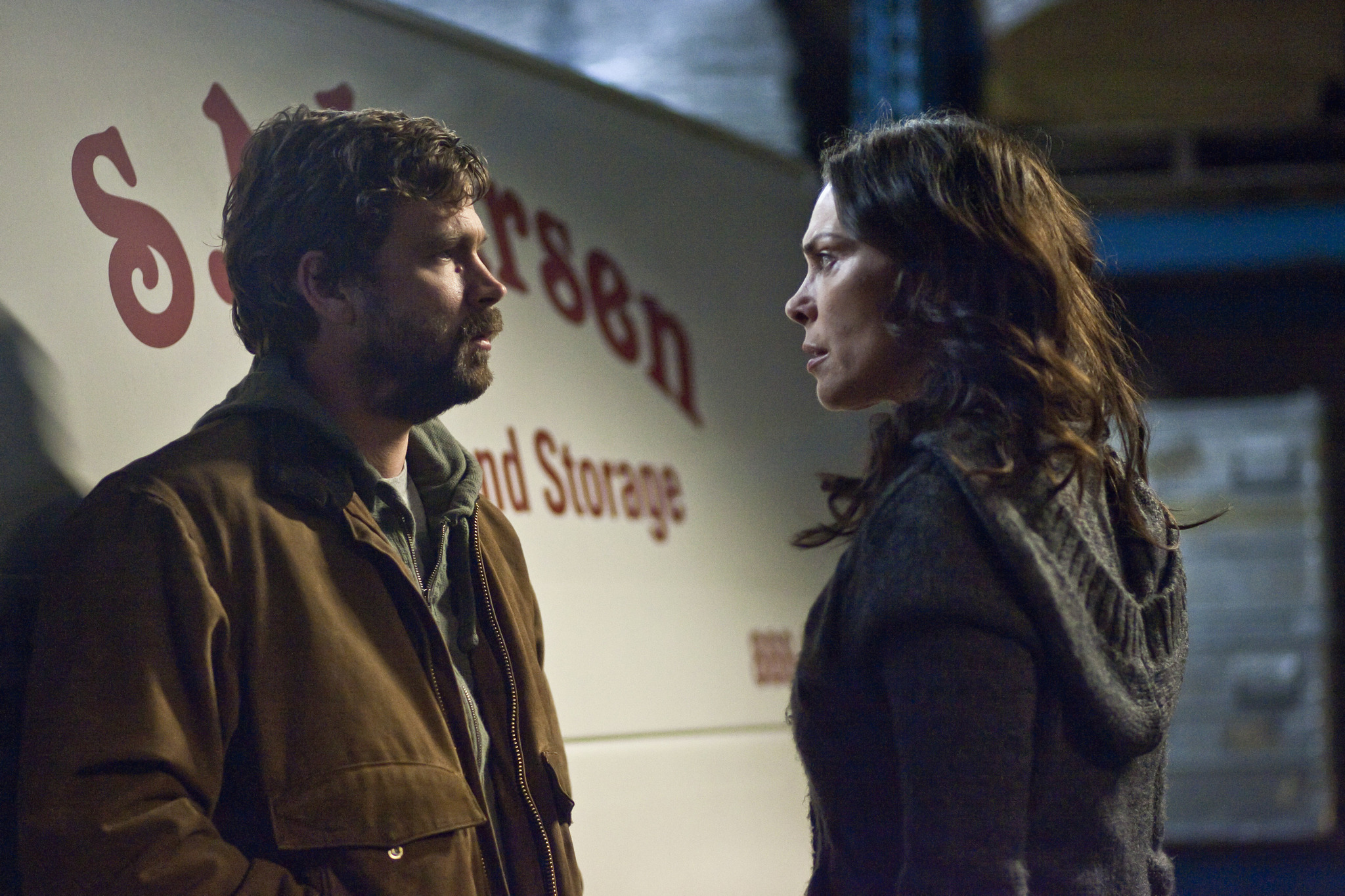 Still of Michelle Forbes and Brendan Sexton III in Zmogzudyste (2011)