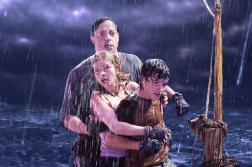 Still of Brendan Fraser, Josh Hutcherson and Anita Briem in Journey to the Center of the Earth (2008)