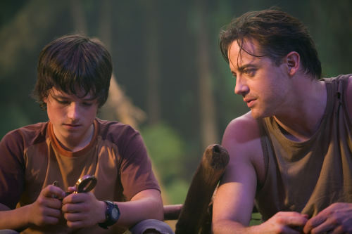 Still of Brendan Fraser and Josh Hutcherson in Journey to the Center of the Earth (2008)