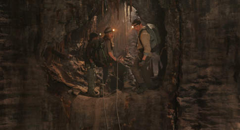 Still of Brendan Fraser, Josh Hutcherson and Anita Briem in Journey to the Center of the Earth (2008)