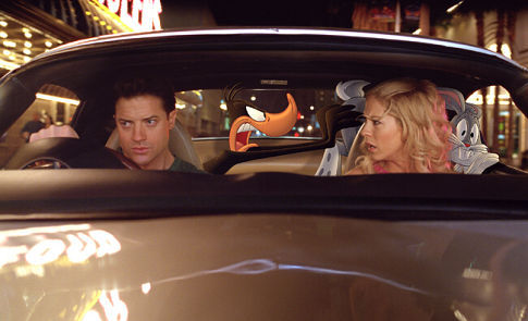 Still of Brendan Fraser and Jenna Elfman in Looney Tunes: Back in Action (2003)