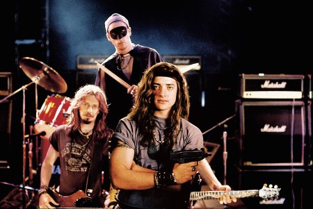 Steve Buscemi, Brendan Fraser and Adam Sandler in Airheads (1994)