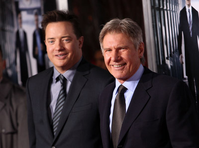 Harrison Ford and Brendan Fraser at event of Krastutines priemones (2010)