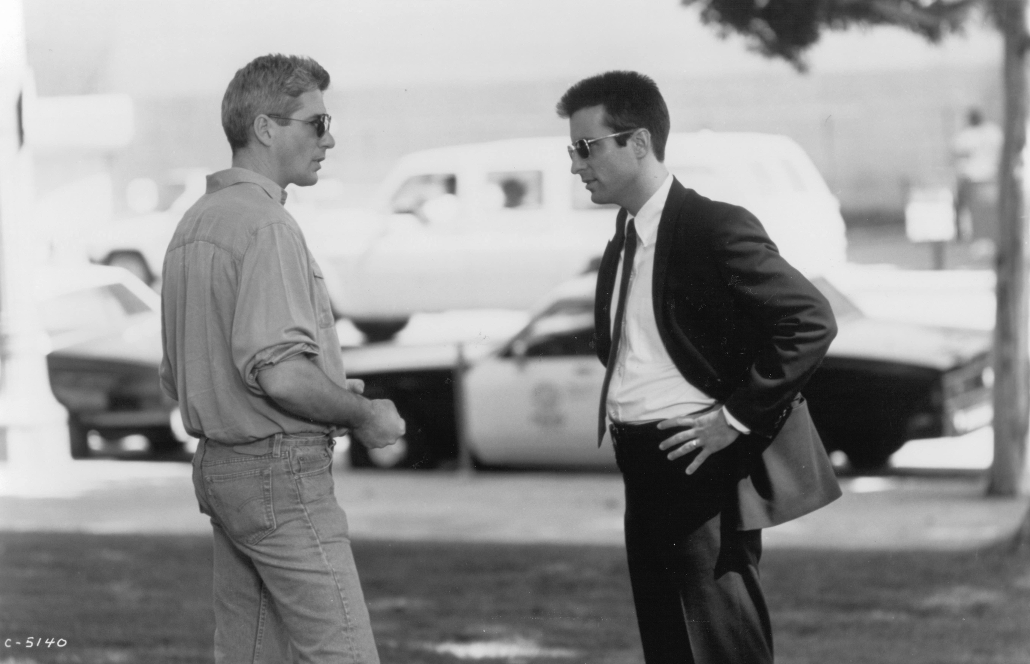 Still of Richard Gere and Andy Garcia in Internal Affairs (1990)