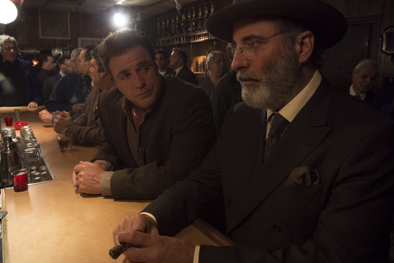 Still of Andy Garcia and Michael Rispoli in Rob the Mob (2014)