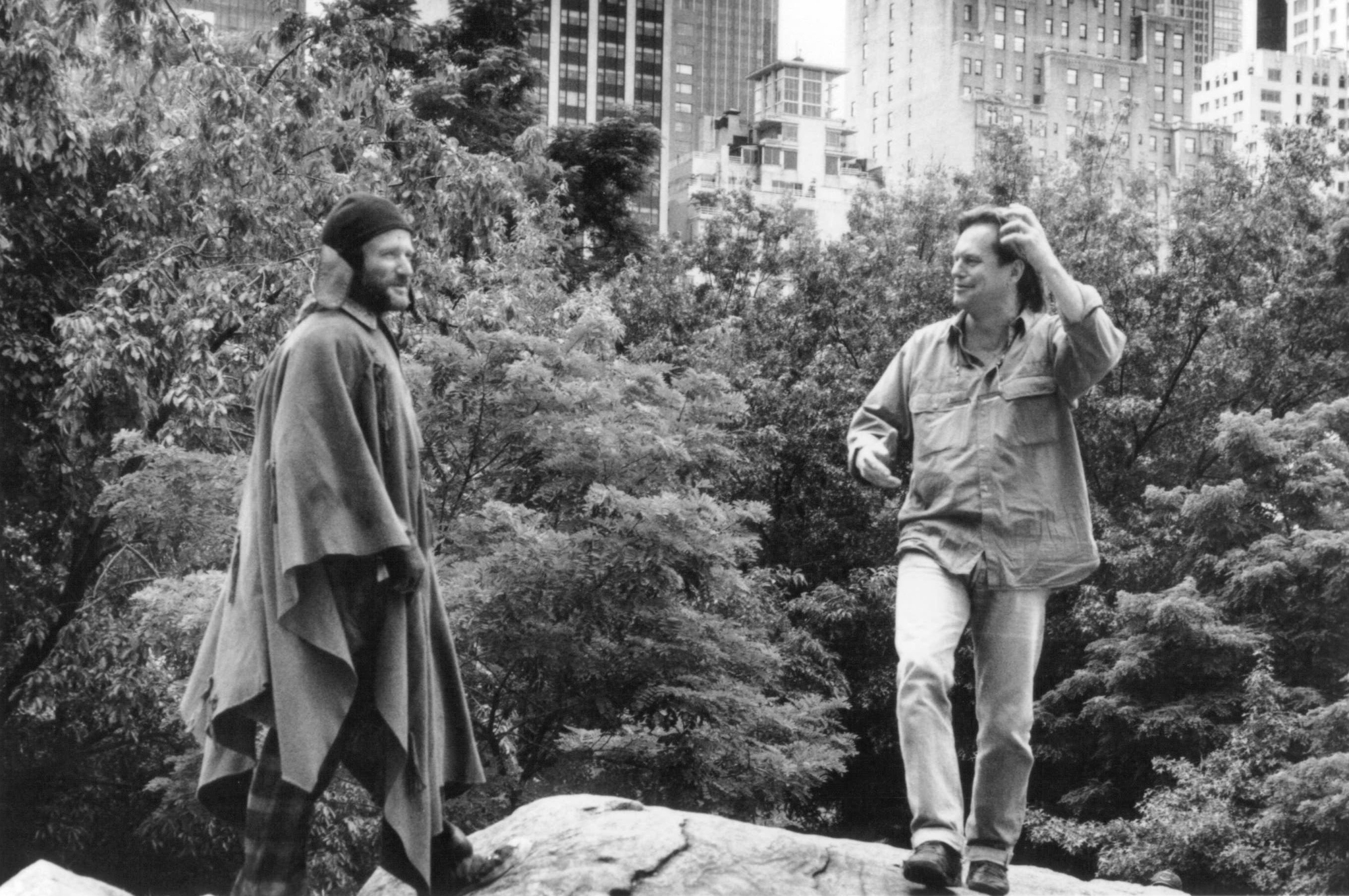 Still of Robin Williams, Jeff Bridges and Terry Gilliam in The Fisher King (1991)