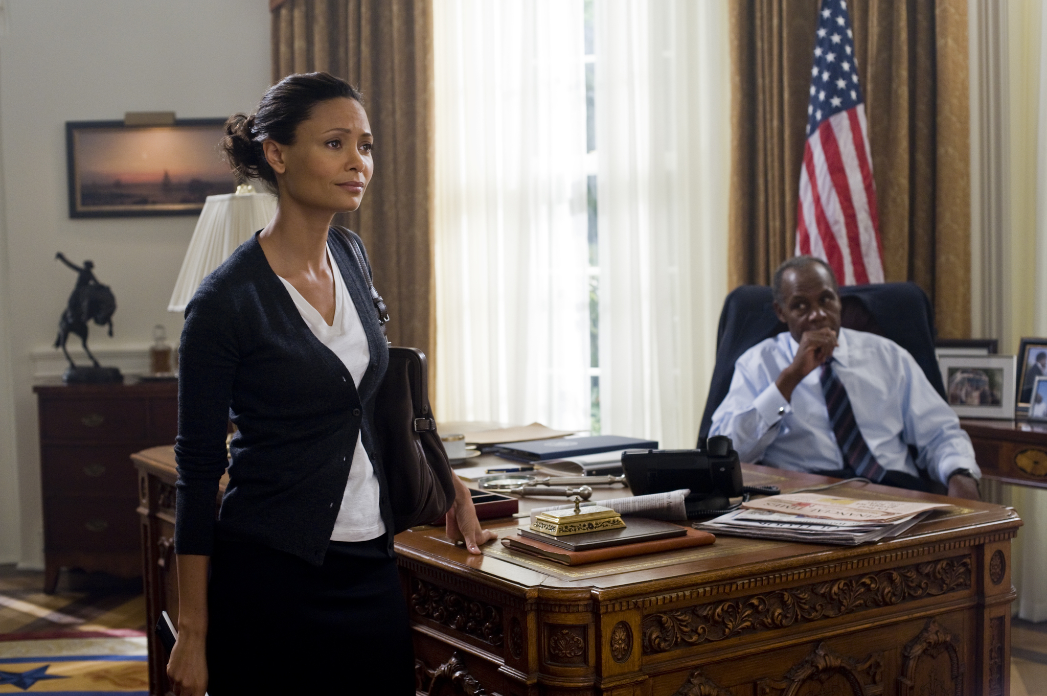 Still of Danny Glover and Thandie Newton in 2012 (2009)