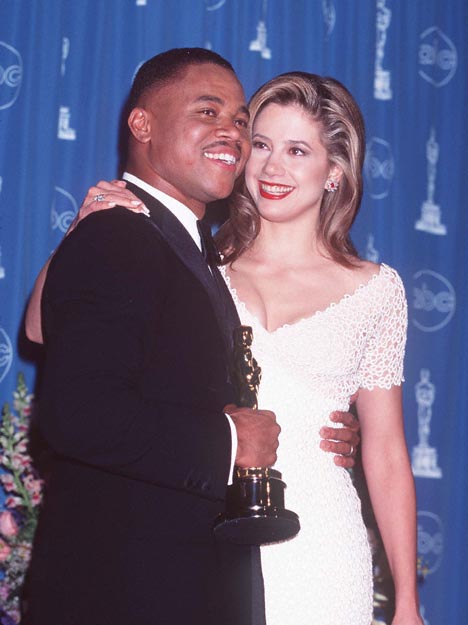 Mira Sorvino and Cuba Gooding Jr. at event of The 69th Annual Academy Awards (1997)
