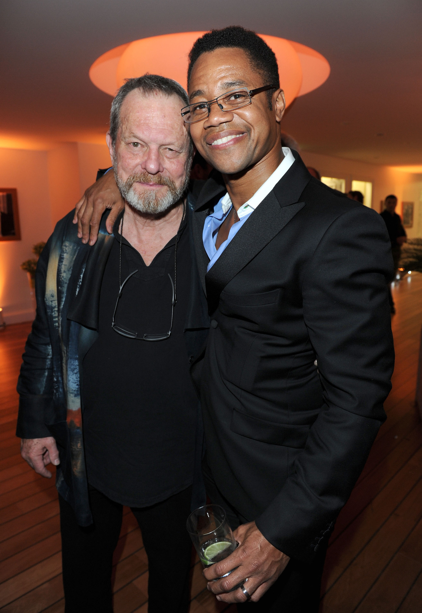 Terry Gilliam and Cuba Gooding Jr.