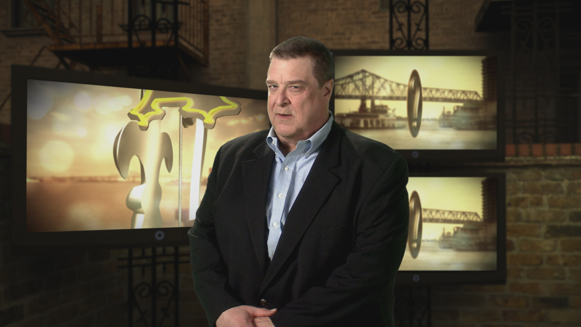 Actor John Goodman, in the documentary The Big Uneasy, introduces Ask A New Orleanian segments to designed to correct misconceptions about the region.
