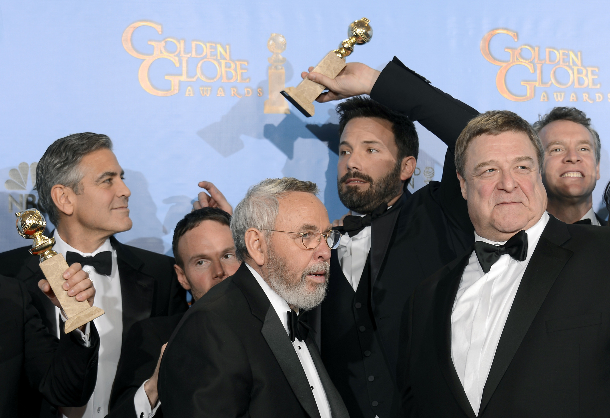 George Clooney, Ben Affleck, John Goodman, Grant Heslov and Tony Mendez